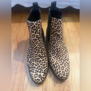 Cole Haan Animal Print Calf Skin Ankle Booties
